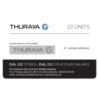 THURAYA Prepay Top Up - 10 Units (Soft PIN)