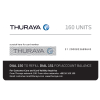 THURAYA Prepay Top Up - 160 Units (Soft PIN)